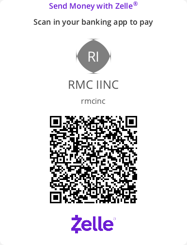 Zelle QR code for RMC Inspections
